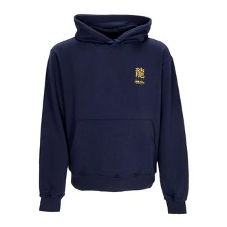 Dolly Noire Hoodies & sweatvesten, Heren, Blauw, XL, Katoen, Draken Lichtgewicht Hoodie Navy