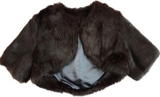 Bespoke Cropped Rabbit Fur Jacket Size XS