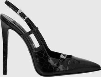 Philipp Plein D&eacute;collet&eacute; slingback in pelle stampa cocco con tacco a spillo