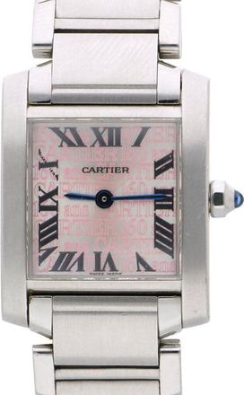 Cartier Pre-owned Cartier Tank Quartz Pink Dial Ladies Watch W51035Q3
