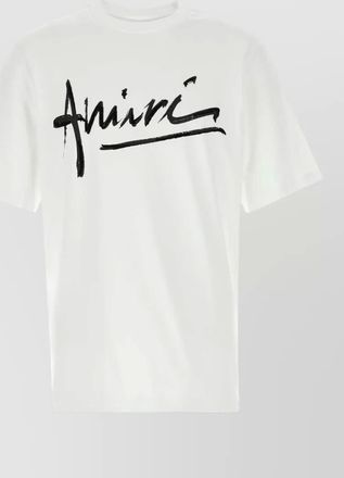 Amiri cotton t shirt crew neck graphic