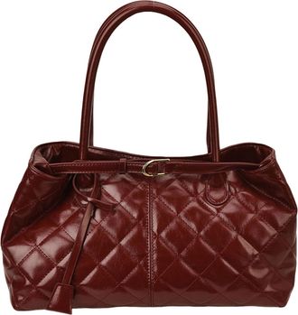 Generic Womens PU Leather Shoulder Bag with Strap Large Capacity Crossbody Bag for Daily Shopping Travel