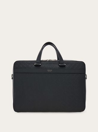Ferragamo Men Ferragamo Monogram briefcase Black