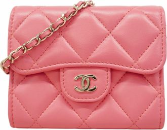 Chanel Leather Chain/Shoulder Wallet (Pre-Owned)