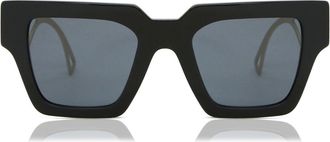 Versace VE4431 GB1/87 Womens Sunglasses Black Size 50