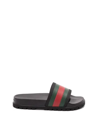Gucci Slide Sandals With Web