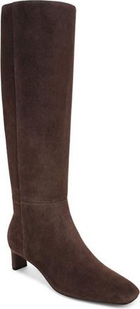 Vince Lilith Tall Leather Boot in Cacao Brown Suede at Nordstrom, Size 9.5