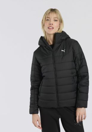 Puma Winterjacke PUMA ESS HOODED PADDED JACKET, Damen, Gr. XL, schwarz (puma schwarz), Taft, Obermaterial: 100% Polyester, unifarben, regular fit normal, R