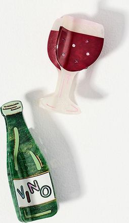 Frasier Sterling Vino Crystal Hair Claw Clips, Set of 2