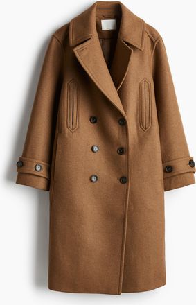 H&M Mantel aus Wollmix - Beige