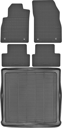 OEM Juego De Alfombrillas De Goma Para Coche Y Maletero Para Opel Astra Iv J Kombi (2010-2015)