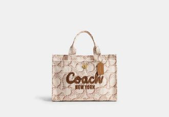 Coach Cargo Tote Bag With Signature Canvas
