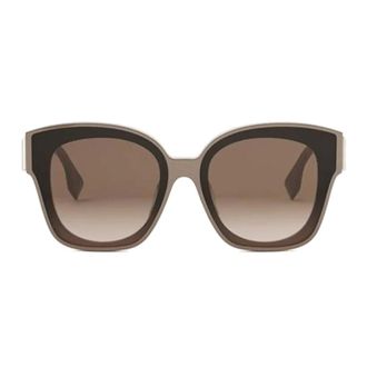 Fendi Sunglasses, unisex, Brown, 63 MM, Brown Acetate Sunglasses with Brown Lenses