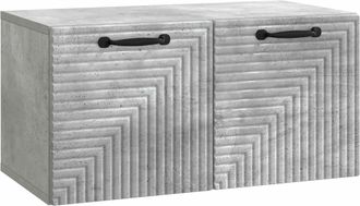 vidaXL Mueble Para Tv De Pared Gris Hormig&oacute;n 59,5 X 31 X 30 Cm Vidaxl