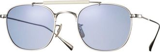 Eyevan 7285 Dazzling Sun S-SB Mens Sunglasses Silver Size 51