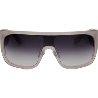 DEZI Blockdt 127mm Oversize Shield Sunglasses in Blocked Gray /Faded Flash at Nordstrom