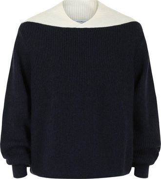 Ferragamo Two-Tone Knit Sweater