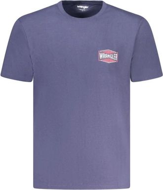 Wrangler Small Graphic Tee - Heren - T-shirts - Blauw - XL - Katoen - Tops
