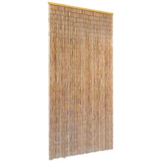 vidaXL Cortina De Bamb&uacute; Para Puerta Contra Insectos 90x220 Cm Vidaxl