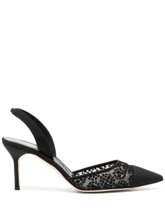 Manolo Blahnik 80mm Tora pumps - Black