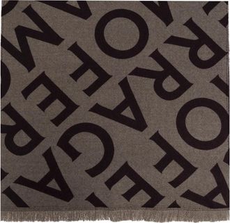 Ferragamo Wollen sjaal met monogram - Dames - Wintersjaals - Bruin - ONE Size - Wol - Accessoires