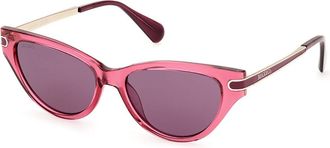 Max & Co. MO0101 66Y Womens Sunglasses Red Size 54
