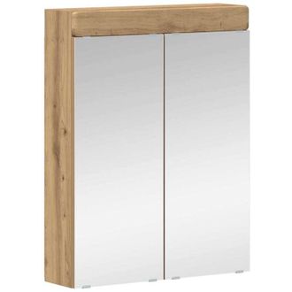 vidaXL Armario Con Espejo De Ba&ntilde;o Con Estante Tulum Roble Artesanal Vidaxl