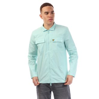 Lyle & Scott Heren Lyle And Scott Katoenen Overshirt in Blauw