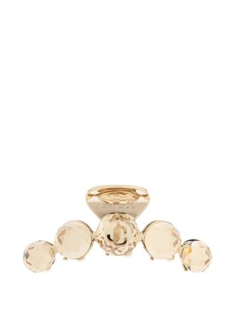 Jimmy Choo London jewelled hair clip - Gold