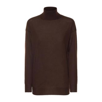 Tom Ford Truien & Vesten, Dames, Bruin, XS, Kasjmier, Turtleneck Trui