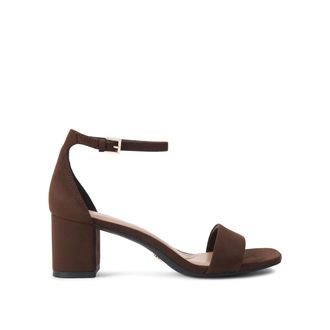 Kurt Geiger Womens Marcy Sandals - Brown Fabric - Size UK 8
