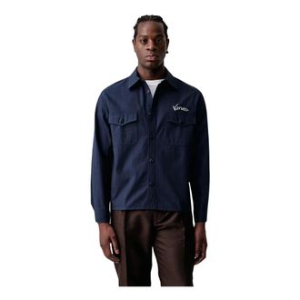 Kenzo Varsity Overshirt - Heren - Jassen - Blauw - Maat: L Katoen