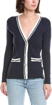 T Tahari Rib Button Front Cardigan
