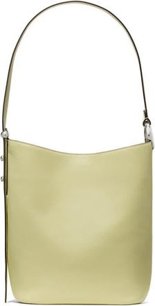 Kate Spade New York halo fine grain leather bucket bag in Pale Citron at Nordstrom