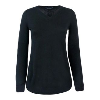 Max Mara V-neck Knitwear, female, Black, Size: L Black Wool Sweater