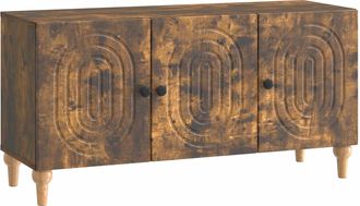 vidaXL Mueble De Tv 99 X 34,5 X 50 Cm Roble Ahumado Vidaxl