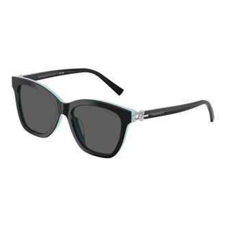 Tiffany & Co. Stijlvolle zonnebril voor vrouwen - Dames - Zonnebrillen - Zwart - 54 MM - Accessoires