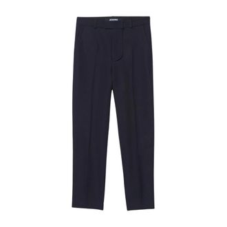 Jacquemus Suit Trousers, male, Blue, Size: L Bacio Pants