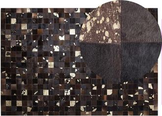 Beliani Rug BANDIRMA Brown 140 x 200 cm Leather