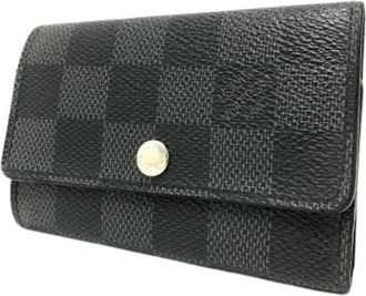 Louis Vuitton Pre-owned Damier Graphite Keycase - unisex - Vintage Accessoires - Zwart - ONE Size - Vintage