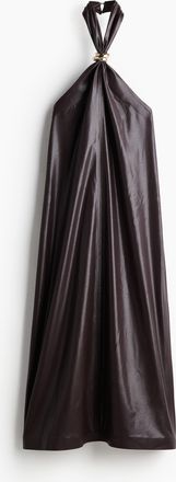 H&M Drapiertes Neckholderkleid - Red