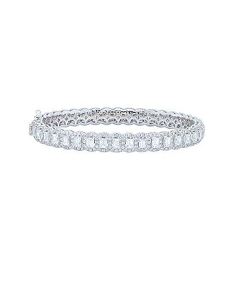 Diana M. Jewels Fine Jewelry 18K 10.20 Ct. Tw. Diamond Bangle