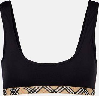 Burberry Burberry Check bikini top