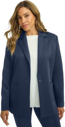 Jessica London PerfectEase Blazer in Navy at Nordstrom, Size 12