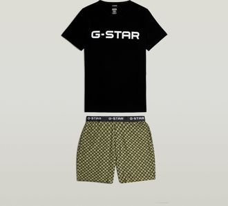 G-Star Tee en Short Pyjama Set - Meerkleurig - Heren