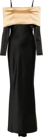 V:PM ATELIER Tanya maxi dress - women - Polyester/Spandex/Elastane/Polyester/Spandex/Elastane - 36 - Black