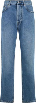 Moschino High Waist Denim Pants - Dames - Regular Fit Jeans - Blauw - M - Denim - Jeans