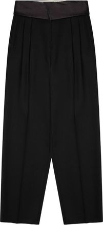 Alysi High-Waisted Tailored Virgin Wool Straight-Leg Pants