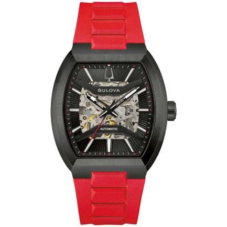 Bulova Maquina Automatic Black Dial Mens Watch 98A341