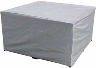 OEM Snq - Funda Protectora Para Muebles De Jard&iacute;n 150x150x75 Cm - Poli&eacute;ster Impermeable - Resistente A Los Rayos Uv - Para Mesas Y Sillas Rectangulares